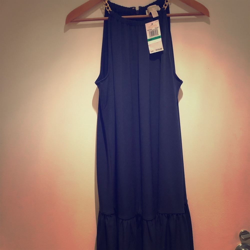 Michael Kors chain halter dress